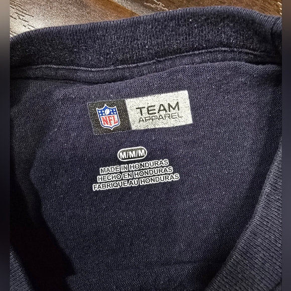 Seahawks Football Mens Long Sleeve Navy Football Tee Medium - Picture 5 of 9